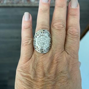 Sterling Silver & Crystal Ring